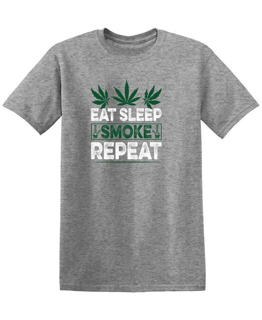 Eat Sleep Smoke Repeat: Military Green, XL