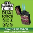 Big Bubba Dual Torch Lighter Country Assortment- 10/Display: Price Per Item